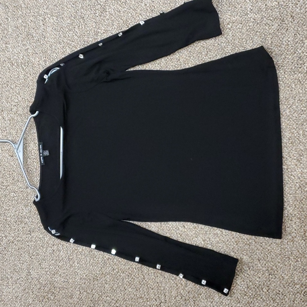 Cable & Gauge Black Blouse